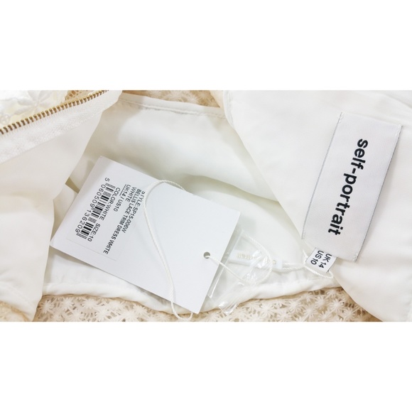 SELF-PORTRAIT Bellis Lace Frilled Sleeves Mini - Picture 6 of 8